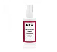 Q+A Bruma facial de ácido hialurónico (100 ml), espray hidratante con ácido hialurónico y aloe para un impulso instantáneo de humedad, spray fijador para calmar y refrescar, cuidado de la piel que