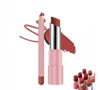 Hyaluronic Acid Lip Lifter Balm, 2 in 1 Set Lip Liner, Hydrating Gloss Lip Balm with Hyaluronic Acid (#02)
