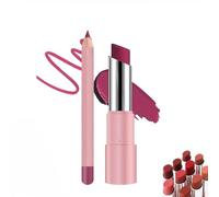 Hyaluronic Acid Lip Lifter Balm, 2 in 1 Set Lip Liner, Hydrating Gloss Lip Balm with Hyaluronic Acid (#08)