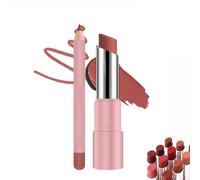 Hyaluronic Acid Lip Lifter Balm, 2 in 1 Set Lip Liner, Hydrating Gloss Lip Balm with Hyaluronic Acid (#01)