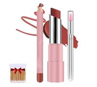 Hyaluronic Acid Lip Lifter Balm,Hydrating Glaze Lip Balm With Hyaluronic Acid,2 In 1 Long-Lasting Waterproof Lipbalm Set,Non-Sticky,Nourished Lip Color Moisturizing Shine (B-02#, SIZE)