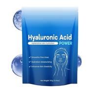 Hyaluronic Acid Powder, 100g Ácido Hialurónico En Polvo Para La Cara, Sueros Faciales Para El Cuidado De La Piel, Reafirmante Soluble En Agua, Hidratación Y Apoyo A La Humedad Para Mujeres Y Niñas