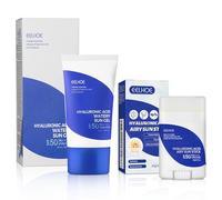 Hyaluronic Acid Protector Solar 50ml - Hyaluronic Acid Airy Sun Stick 22g - SPF 50+ Sunscreen, Impermeable, No Grasa, Fuerte Protección UV, Crema Solar Stick Facial para Todo Tipo de Piel
