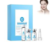 Hyaluronic Aqua Ampoule Set, Polvo De Máscara De ácido Hialurónico, Suero En Polvo Liofilizado DIY, Reduce Las Arrugas, Efecto Hidratante Y Regenerador, Vegano, Suave, 50mg*8+3ml*8+10ml