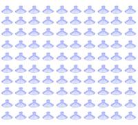 hyamass 100pcs Mini claro plástico ventosas sin ganchos
