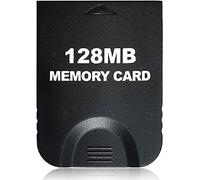 Hyamass 128 MB (bloques 2043) Tarjeta de memoria de alta velocidad de almacenamiento para juegos compatible con Nintendo Gamecube y Wii Consola Accesorios, color negro