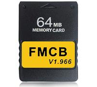 Hyamass FreeMcBoot - Tarjeta de memoria PS2 de 64 MB v1.966 - Tarjeta FMCB Plug & Play para PlayStation 2, lanzar juegos desde HDD/USB (tarjeta de programa externa mejorada)