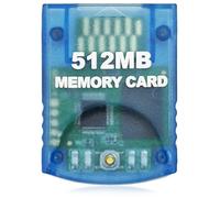 Hyamass Tarjeta de memoria compatible con Nintendo Gamecube y Wii (512 MB) de alta velocidad Gamecube Storage Save Game Memory Card compatible con Nintendo Gamecube y Wii Console Accessory Kits - Azul