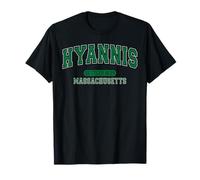 Hyannis, Massachusetts, se estableció en 1639, Arched Varsity Green Camiseta