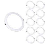 HYBEC - Downlight LED techo empotrable, Downlight LED 12W, Foco LED Interior techo, Driver incluido, Luz Fría 6000ºK* (Pack 10)