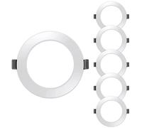 HYBEC - Downlight LED techo empotrable, Downlight LED 7W, Foco LED Interior techo, Driver incluido, Luz Fría 6000ºK* (Pack 5)