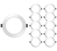 HYBEC - Downlight LED techo empotrable, Downlight LED 7W, Luz Fría 6000ºK* (Pack 10)