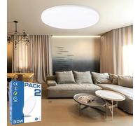HYBEC - Downlight LED Techo Superficie, Plafones Para Techo LED, 30W (Pack 2)