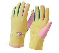 HYBEW Guantes para niños resistentes al frío con interior de forro polar con palmas de silicona y puños ajustables para esquí y actividades de invierno, guantes para niños para todas las estaciones