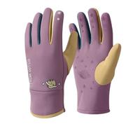 HYBEW Guantes para niños resistentes al frío con interior de forro polar con palmas de silicona y puños ajustables para esquí y actividades de invierno, guantes para niños para todas las estaciones