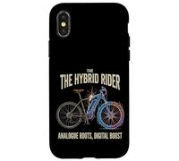 Hybrid Rider Raíces Analógicas Impulso Digital E-Bike MTB Carcasa para iPhone X/XS