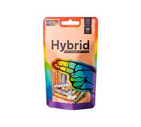 Hybrid Supreme Filtro - Filtros híbridos de carbón activado Slim 6,4 mm - Fibra funcional - Pack de 55 - Color arcoíris