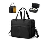 HYC00 Bolsa de Viaje 45x36x20 Easyjet Bolsa Cabina Impermeable Equipaje de Mano Avion de Fin Semana Bolsas Deporte Gimnasio Mujer Travel Cabin Bag Borsone da Ospedale Viaggio Borsa Weekend,B02-Negro