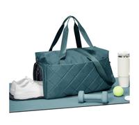 HYC00 Bolsa Gimnasio Deportiva Mujer Hombre Bolsa de Deporte Grande Bolso de Gimnasio con Compartimento Zapatos y Pocket Wet Bolsas de Deporte de Mujer Bolsa Hospital Women Gym Bag,B04-Azul Pavo Real