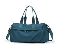 HYC00 Bolso de Gimnasio Mujer Hombre Bolsa de Deporte Grande Impermeable Bolsos Deportivos con Compartimento Zapatos y Pocket Wet Duffle Bag Bolsas Viaje Mujer Fin de Semana Hospital,Azul Pavo Real