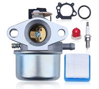 Hyceker - Kit de carburador con junta, filtro de aire, bujía para Quantum 45 50 55 XM55 XTE40 XTE50 625 675, reemplazo 494216 494217 498965 698056, para MTD Wolf 2069029