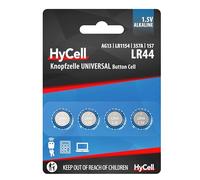 HYCELL 1516-0024 - Juego de pila de botón alcalina 4x LR44 1,5V, V13GA, LR44/A76