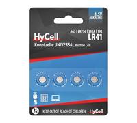 HyCell 1516-0025, Juego de pila de botón alcalina, 4 Unidades, Paquete de 1