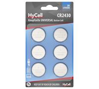 HyCell CR2430 - Pilas de botón de Litio CR2430, 3 V, de Larga duración, para calculadora, báscula, Reloj, Llave de Coche, abridor de Garaje, Mando a Distancia, luz