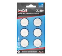 HyCell CR2450 - Pilas de botón de Litio CR2450, 3 V, de Larga duración, para calculadora, báscula, Reloj, Llave de Coche, abridor de Garaje, Mando a Distancia, luz