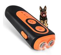HYCFYJR Dispositivo disuasorio de ladridos de perro, dispositivo antiladridos para perros, no más comportamiento en interiores y exteriores, correcto, seguro y humano, recargable con linterna, corrige