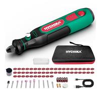 HYCHIKA 3,6V Mini Amoladora Eléctrica Bateria,Con 77 Accesorios para Taladrar, Lijar, Pulir, Grabar,Mini Taladro Eléctrica con Velocidad Ajustable y Carga Tipo-C,Herramienta Rotativa Ideal para DIY