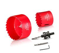 HYCHIKA Corona Perforadoras 68mm 40mm, Sierra Corona Serras Perfuradoras, Ideal para sierra perforación para, aluminio, madera, PVC