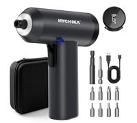 HYCHIKA Destornillador Electrico, 6 N m Atornillador Electrico con Pantalla LCD, 7 Configuraciones de Torque, Batería de 2200 mAh, Luz LED Adecuado Para Reparaciones de Muebles y Del Hogar