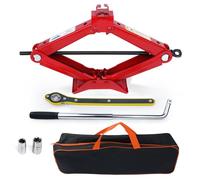 HYCHIKA Gato Coche 3 T, Kit de Gato Portátil de Gato Elevador Coche Kit Universal de Reparación de Neumáticos con Llave de Tuercas Adecuado para SUV, Monovolúmenes y Automóviles