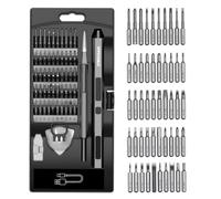 HYCHIKA Juego de destornilladores eléctricos de precisión de precisión 62 en 1,juego de destornilladores eléctricos,herramientas de precisión para electrónica con batería,para teléfono móvil