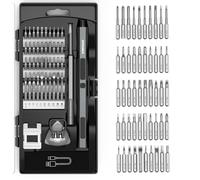 HYCHIKA Juego de destornilladores eléctricos de precisión de precisión 62 en 1,juego de destornilladores eléctricos,herramientas de precisión para electrónica con batería,para teléfono móvil