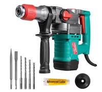 HYCHIKA Martillo Perforador, Martillo Demoledor con Embrague de Seguridad, Taladro Percutor con Cable CA para hormigón, Martillo Percutor Electrico