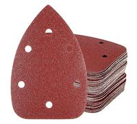 HYCHIKA Papeles de Lija, 60 Piezas Grano Cada 10x 60/80/100/120/180/240 con 6 Agujeros, Diseñado Específicamente para HYCHIKA Lijadora Madera(Número Modelo: FL118A/MS200W)