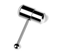 Hyclam Piercing de lengua vibrador de acero inoxidable, piercing para lengua, piercing para el cuerpo, joyería de moda