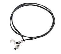Hyclam Pulsera de tobillo de cuero para mujer, corazón, flor, estrella, luna, cuerda de cuero, tobillera de playa, regalo para mamá, Cuero