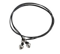 Hyclam Pulsera de tobillo de cuero para mujer, corazón, flor, estrella, luna, cuerda de cuero, tobillera de playa, regalo para mamá, Cuero