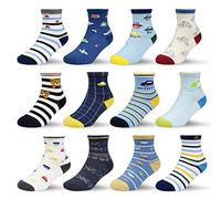 HYCLES Calcetines con tope para bebés y niños 0-7 años 12 pares de calcetines antideslizantes para niños calcetines ABS niños y niñas 23-26 27-30 calcetines para bebés 0-6-12-18 meses, 1-3 Jahre