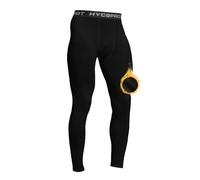 HYCOPROT Calzoncillos Térmicos para Hombre Mallas Termicas Largos Pantalon de Invierno Funcionales Calzoncillos de Esquí Ropa Interior Polar Caliente Hombre (Negro, M)