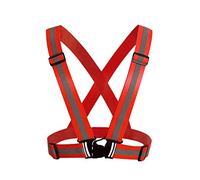 HYCOPROT Chaleco reflectante ajustable de seguridad alta visibilidad para deportes al aire libre por la noche, correr, ciclismo, senderismo, ciclismo, motocicleta, perro, caminar (1 pieza roja)