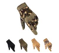 HYCOPROT Guantes Tácticos de Dedos Completos Ligeros Transpirables para Exteriores Militares Pantalla Táctil Guantes de Motocicleta para Tiro, Caza, Escalada, Motociclismo