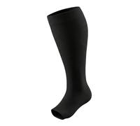 HYCOPROT Medias de Compresión Talla Grande para Mujer Hombr Punta Abierta Pantorrilla Ancha Soporte Médico Graduado Calcetines Compresión Venas Varicosas Piernas Hinchadas Embarazo Vuelos 20-30 mmHg