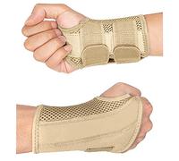 HYCOPROT Muñequera Tendinitis Muñeca con Férula de Metal, Muñequera Elástica Transpirable Ajustable,Muñequeras para Esguinces, RSI, Túnel Carpiano, Artritis y Tendinitis
