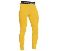 HYCOPROT Pantalones de Compresión para Hombre Secado Rápido Deportivos de Entrenamiento Leggings Correr Baloncesto Running Fitness Yago (Amarillo, XL)