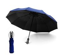 HYCOPROT Paraguas Resistentes Al Viento Para Mujeres y Hombres, Paraguas de Viaje Plegable Automático Compacto a Prueba de Viento con Revestimiento de Bloqueo UV y Mango Ergonómico Portátil