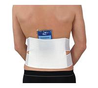 Hydas 1532.5.01 contornos Cinturón lumbar para terapia de frío/caliente, 1, color blanco